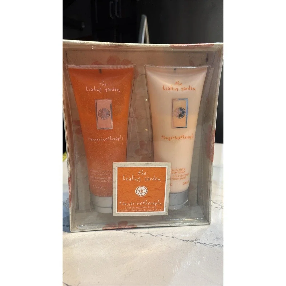 The Healing Garden Tangerinetherapy Body Cleanser & Lotion Gift Set